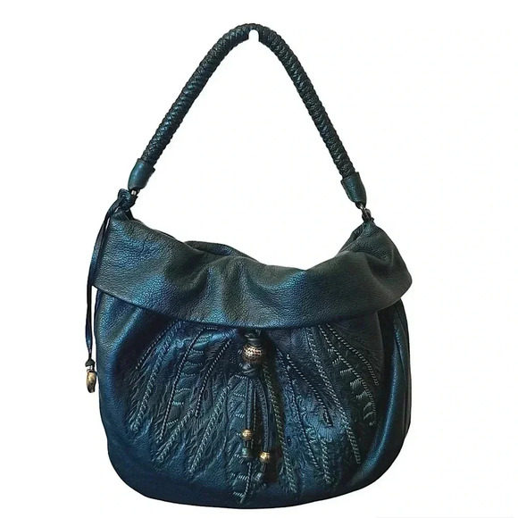 Brighton Handbags - NIB Brighton Nina Hidden Pocket Embroidered Leather Shoulder Bag